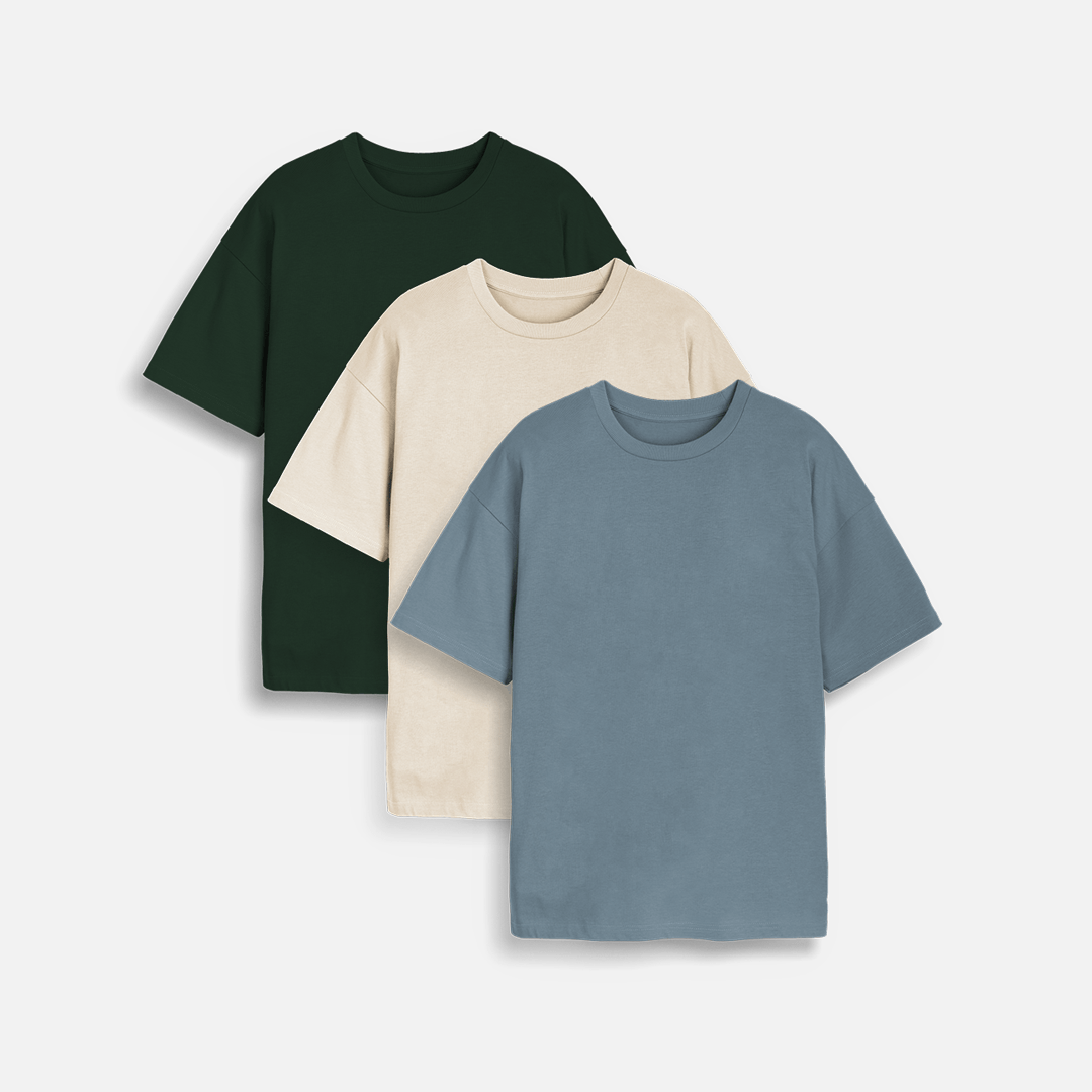 Oversized Buy Blank T Shirts In Bulk Men's Oversized T-Shirt Pack