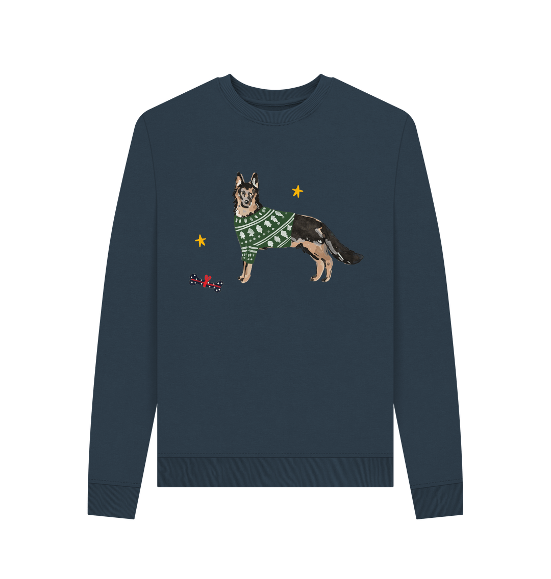 German shepherd xmas jumper hotsell