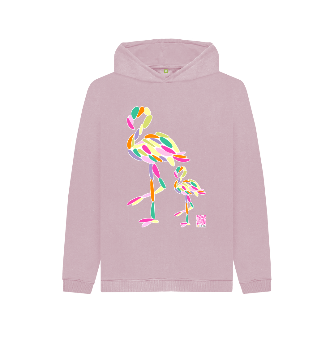 Kids Pink Flamingo Hoodie | Dodo \u0026 Pals 
