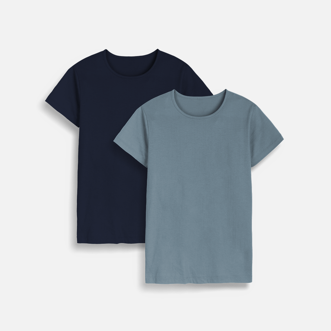 Women's Organic Crew Neck T-shirt - 2 Pack