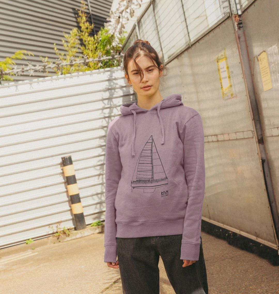 ★RONRON★ PENDANT FRILL HOODIE WIND JUMPER NAVY CHECK PENDANT FRILL HOODIE WIND JUMPER NAVY CHECK - RONRON 론론