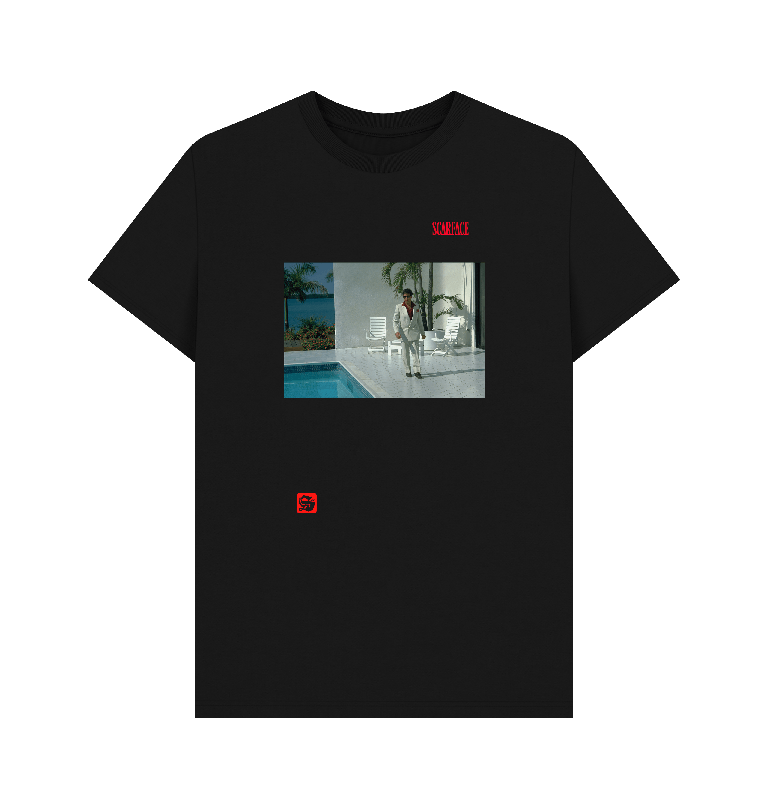 PREMIUM OFFICIAL Scarface Unisex T-Shirt - Schwarz - Bild 2 von 3