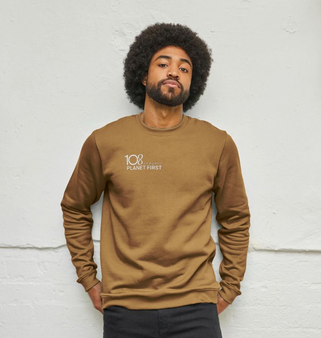 108 Apparel Planet First men s organic cotton sweatshirt