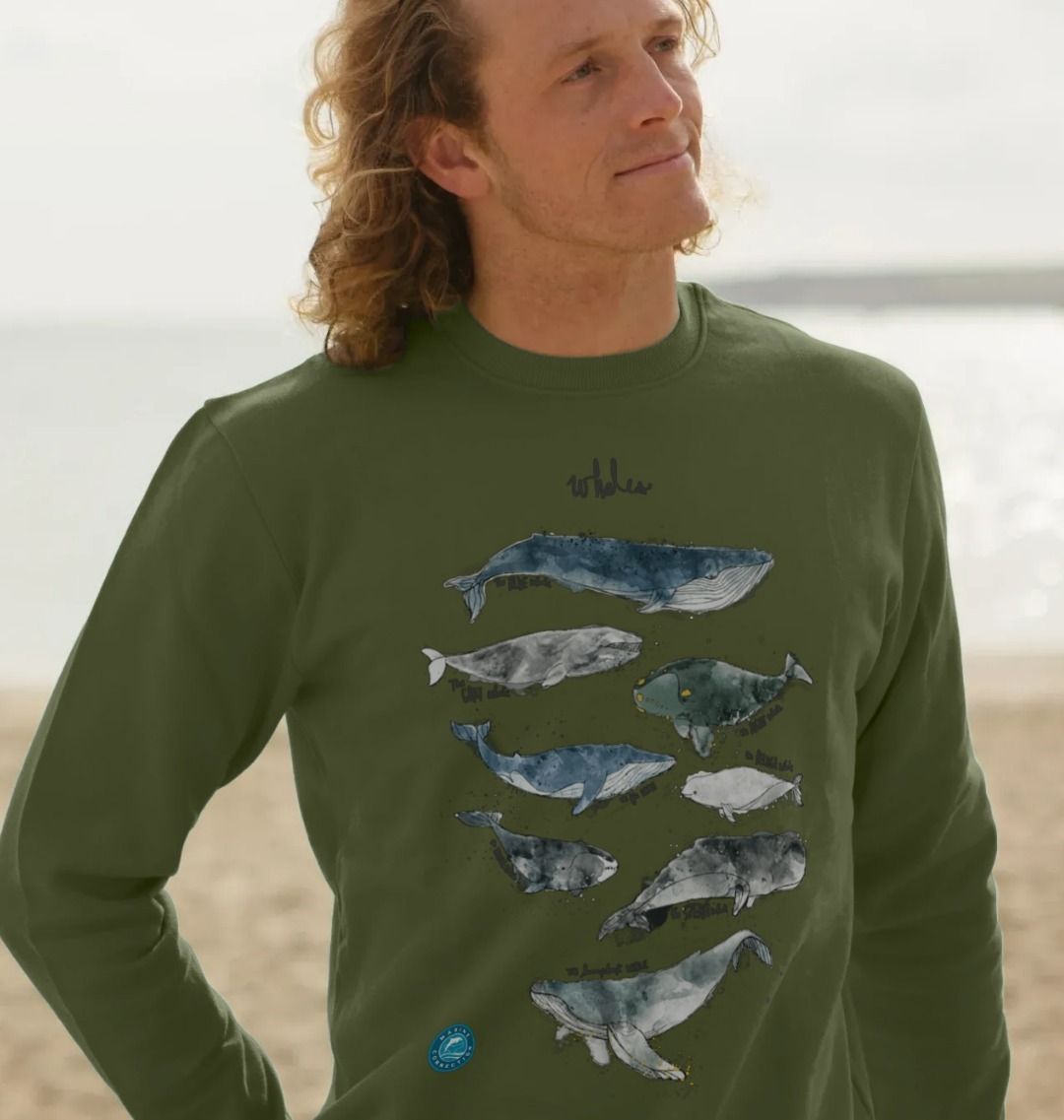 ★【COVERNAT】★Whale logo collar sweatshir.t★スウェット★ unisex-crew-neck-sweatshirt-