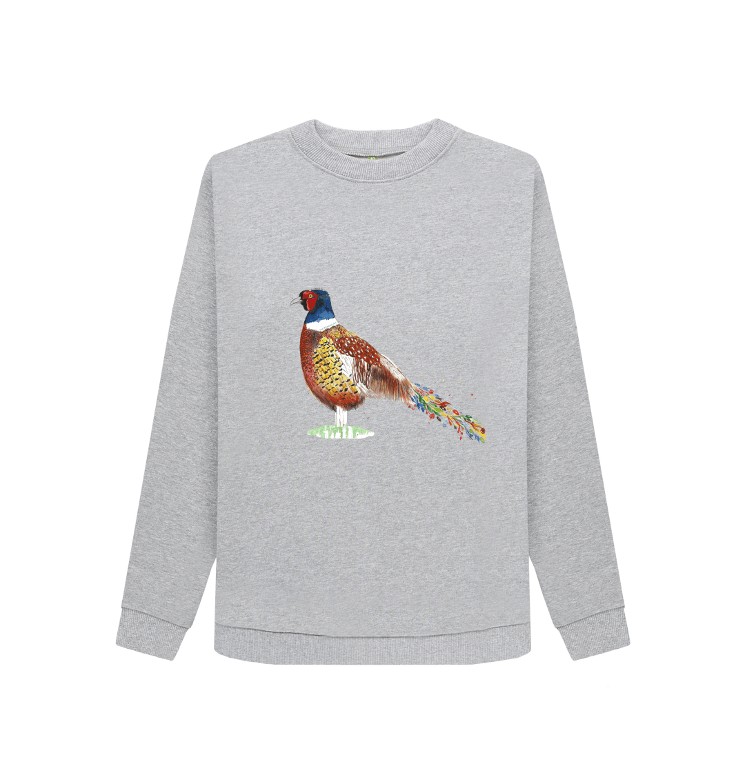 Phil the Pheasant Womens Organic Crew Jumper