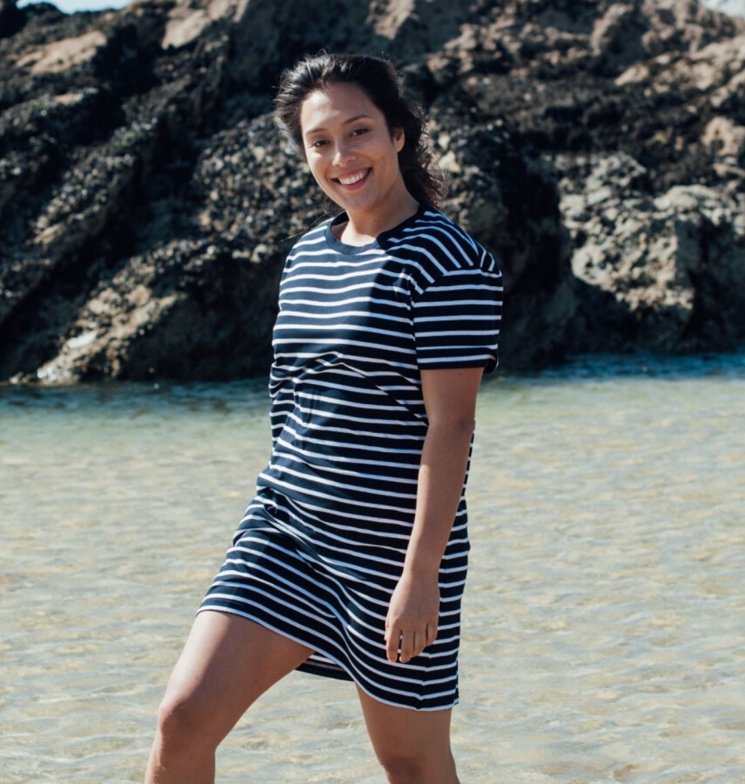 beach t shirt dress