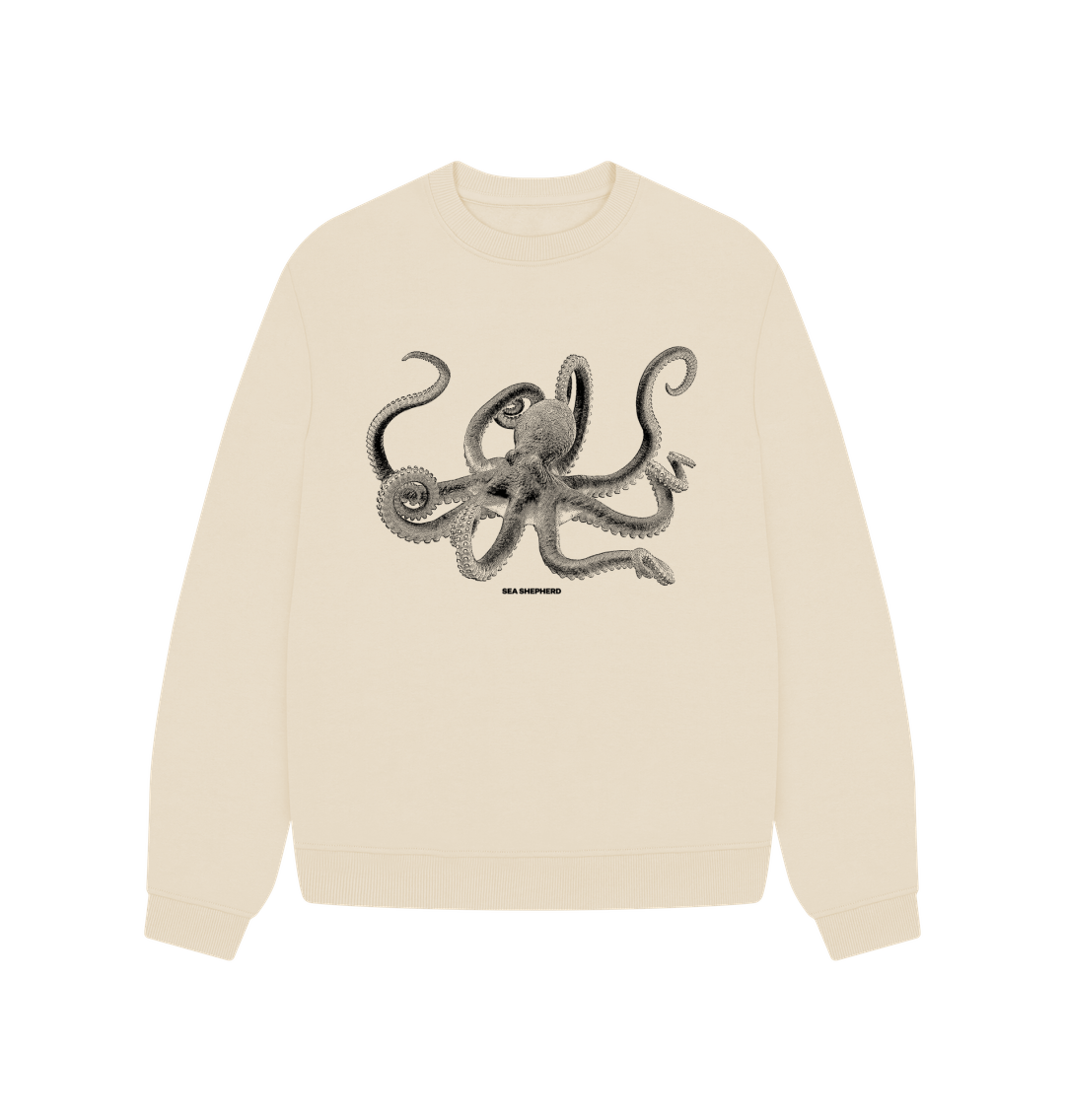 Women's Octopus Oversized Jumper | Sea Shepherd