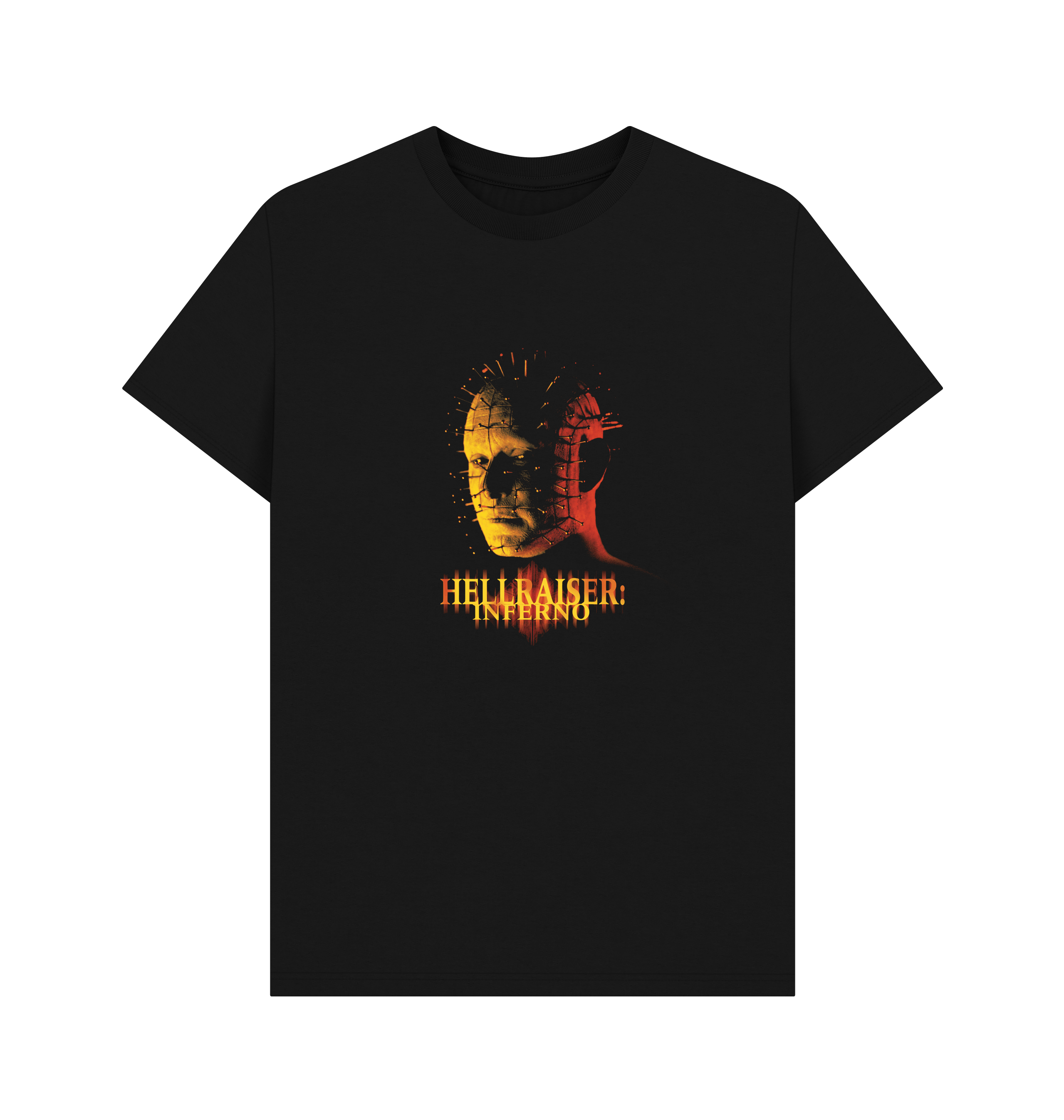 PREMIUM OFFICIAL Hellraiser Black Inferno Portrait T-Shirt - Picture 2 of 3