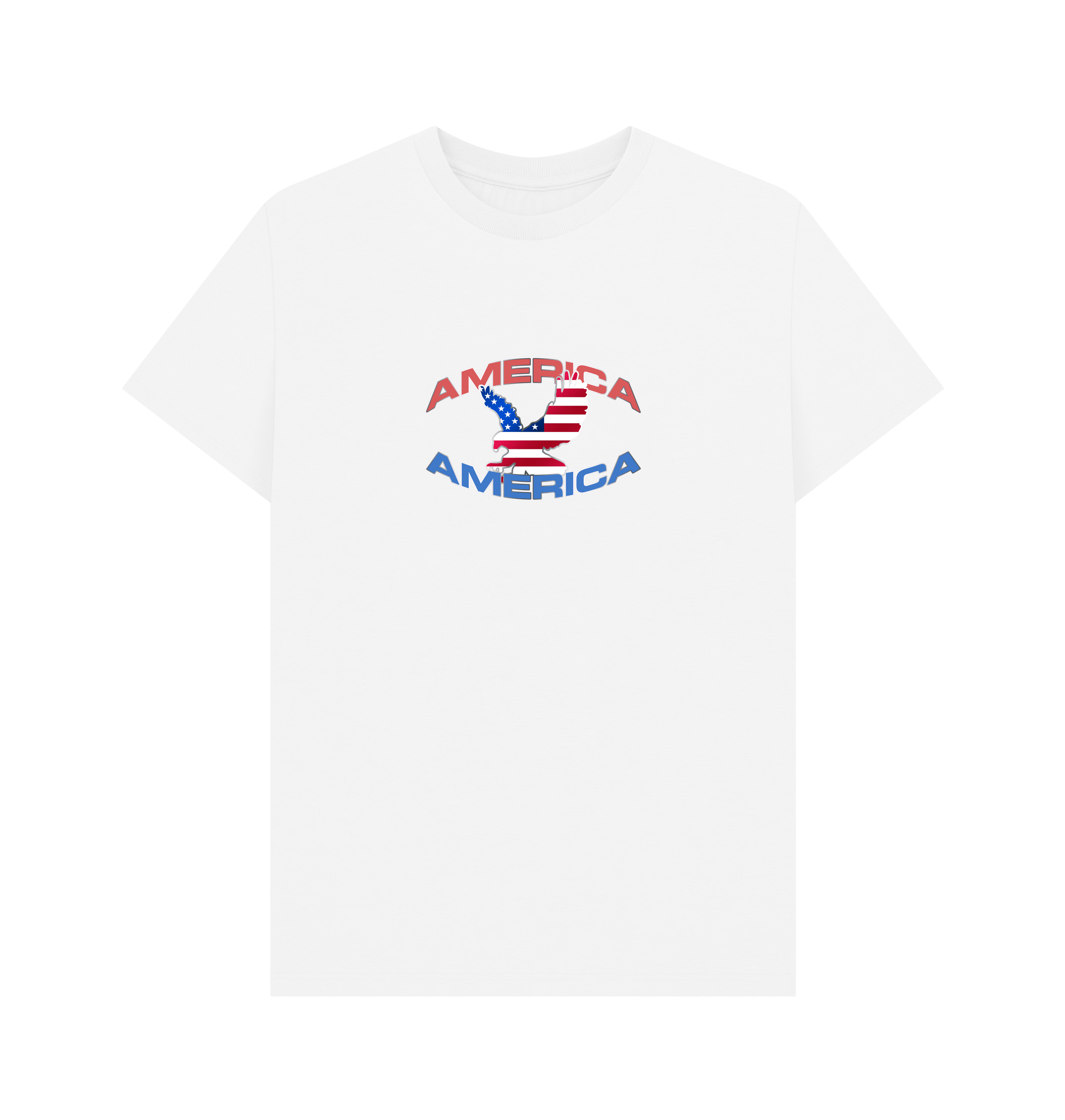 PREMIUM OFFICIAL American Eagle Graphic White T-Shirt - Picture 2 of 3