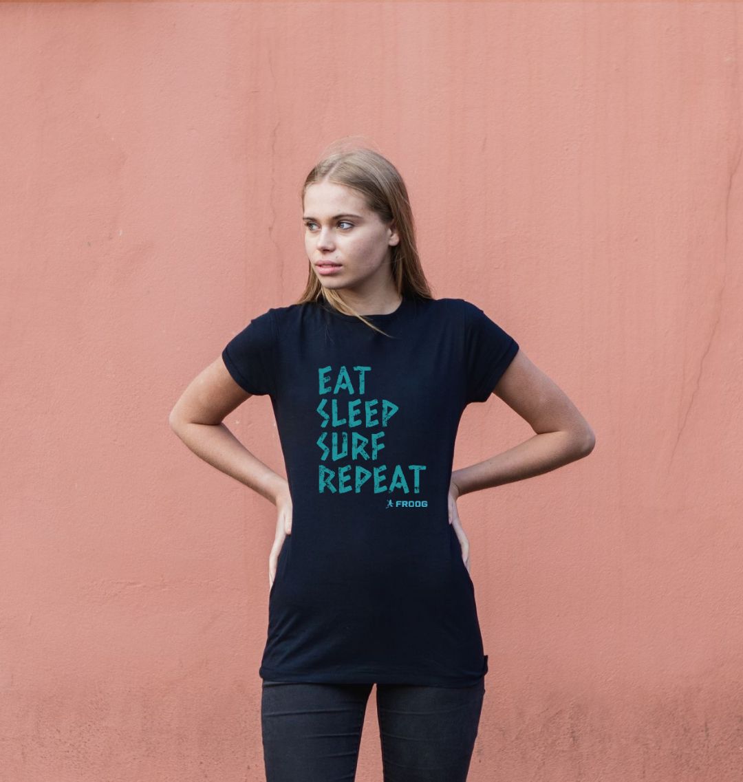 Eat sleep surf repeat shop t shirt