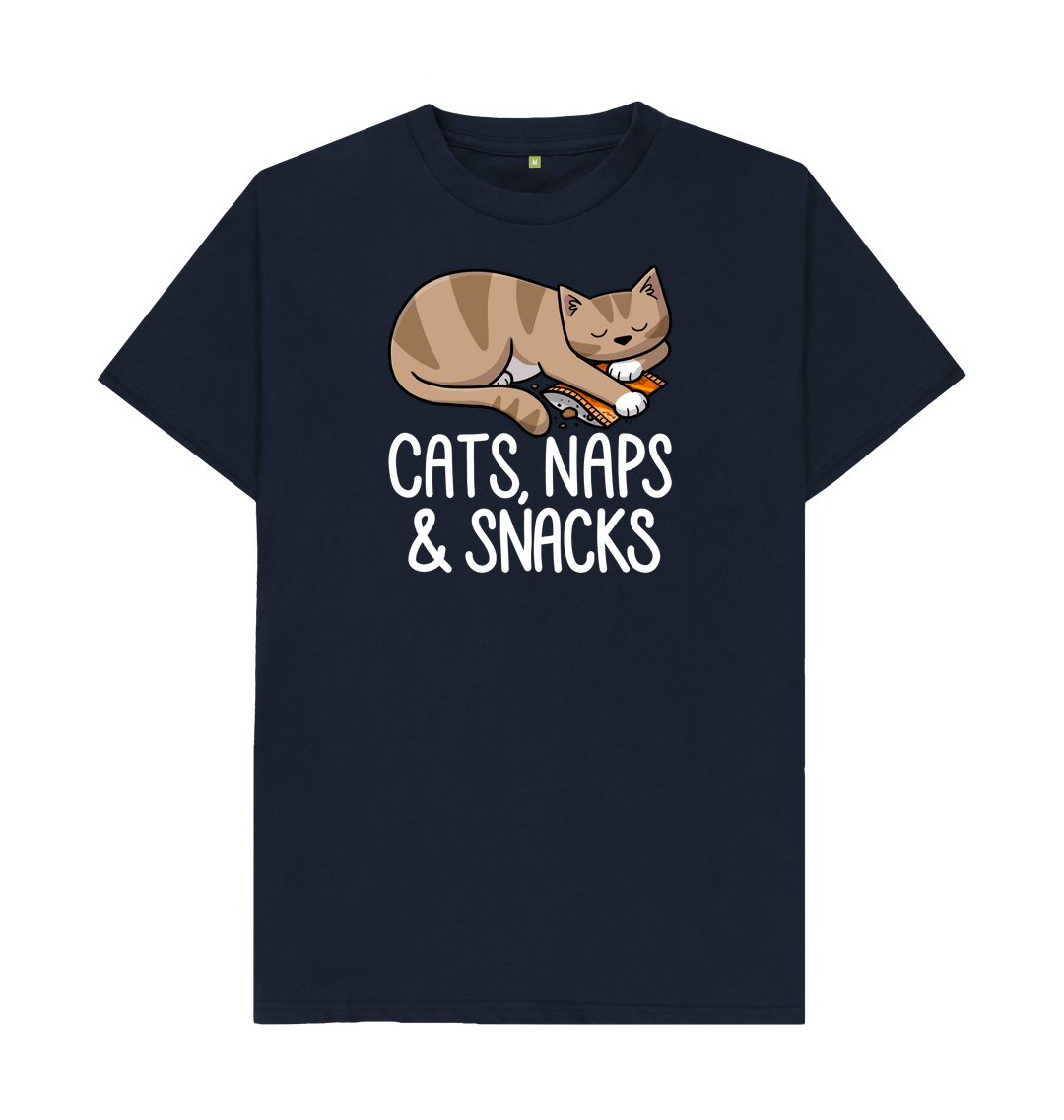 Cats Naps ' Snacks T-Shirt Cats Naps ' Snacks T-Shirt