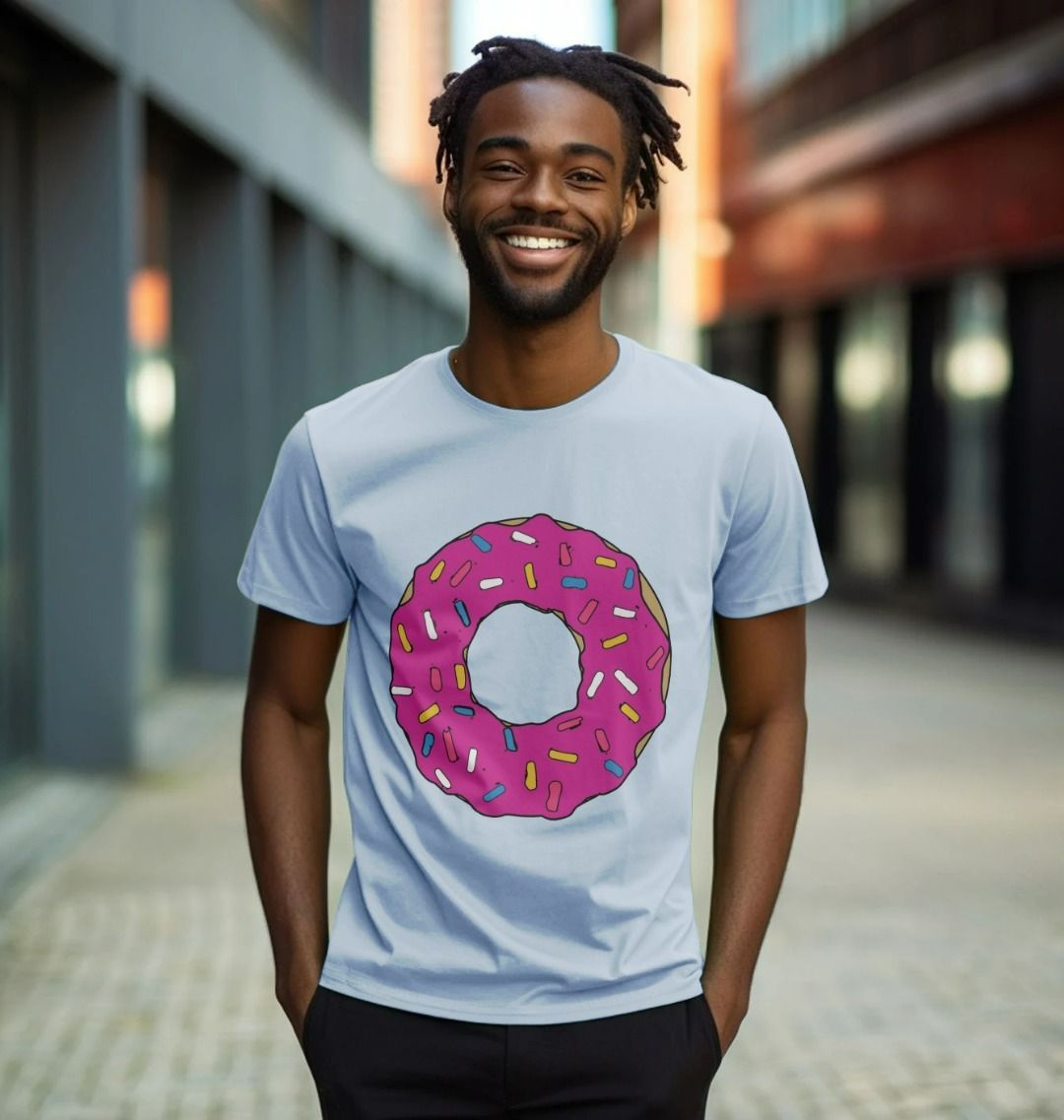 Pink Frosted Sprinkled Donut T Shirt