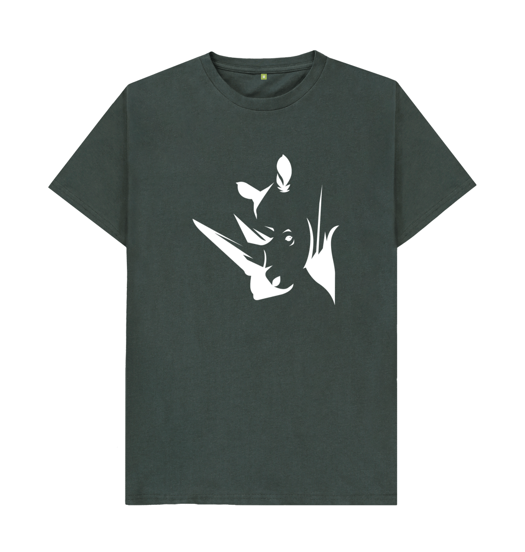 White Rhino T Shirt - Unique Design & Eco Friendly!