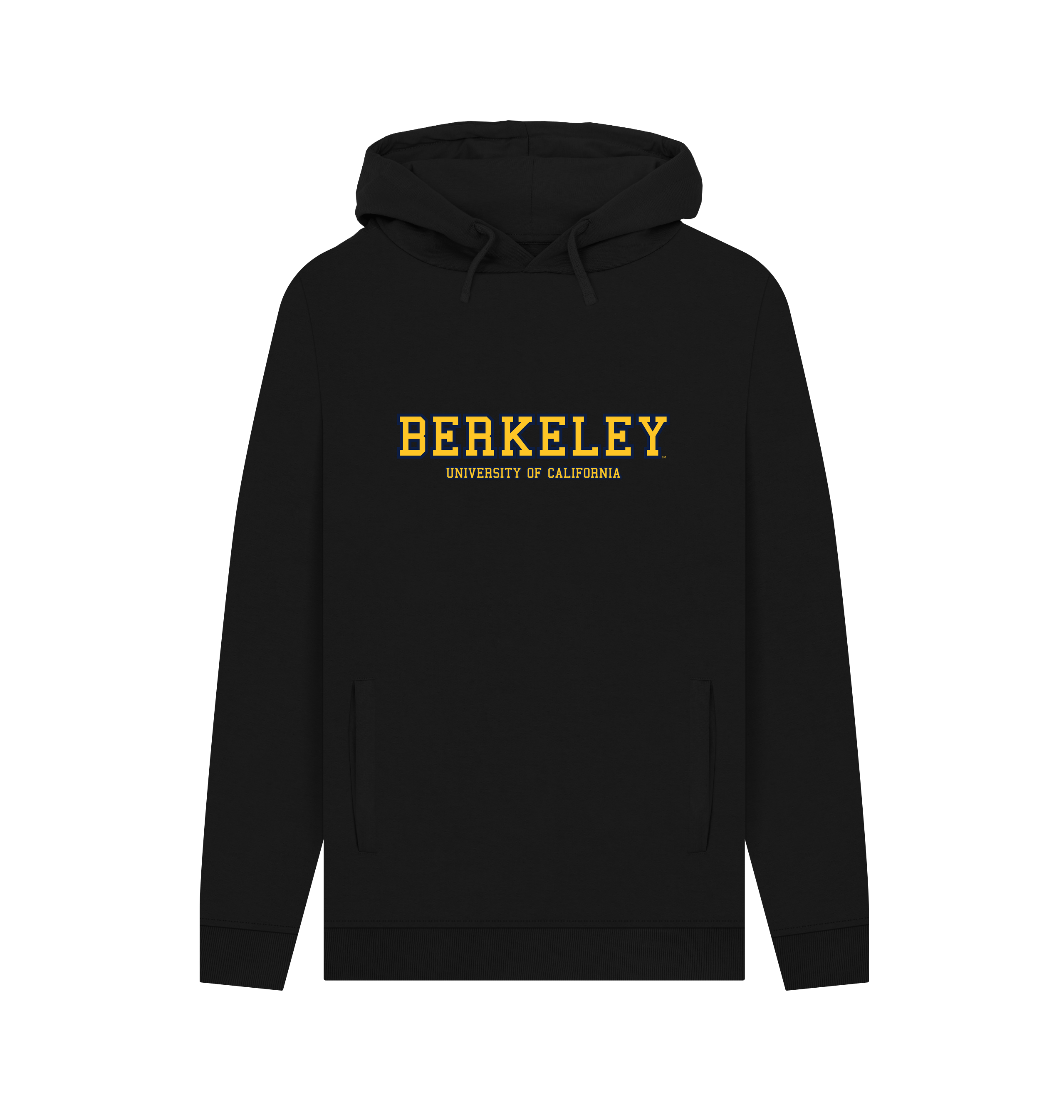 PREMIUM OFFICIAL Berkeley University of California Unisex Black Hoodie - Picture 2 of 3