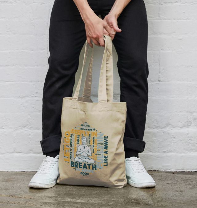 Wim Hof Breathe Tote Bag