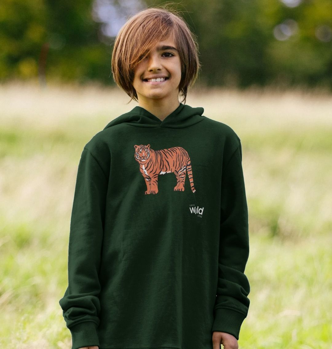 Kids tiger hoodie hotsell