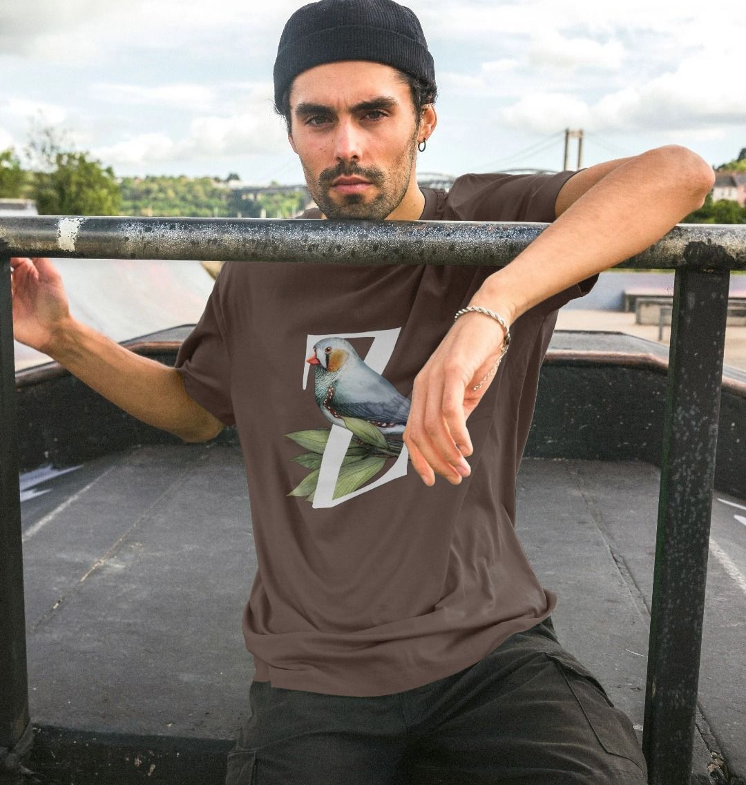 FINCH Tシャツ L Z is for Zebra Finch T-Shirt