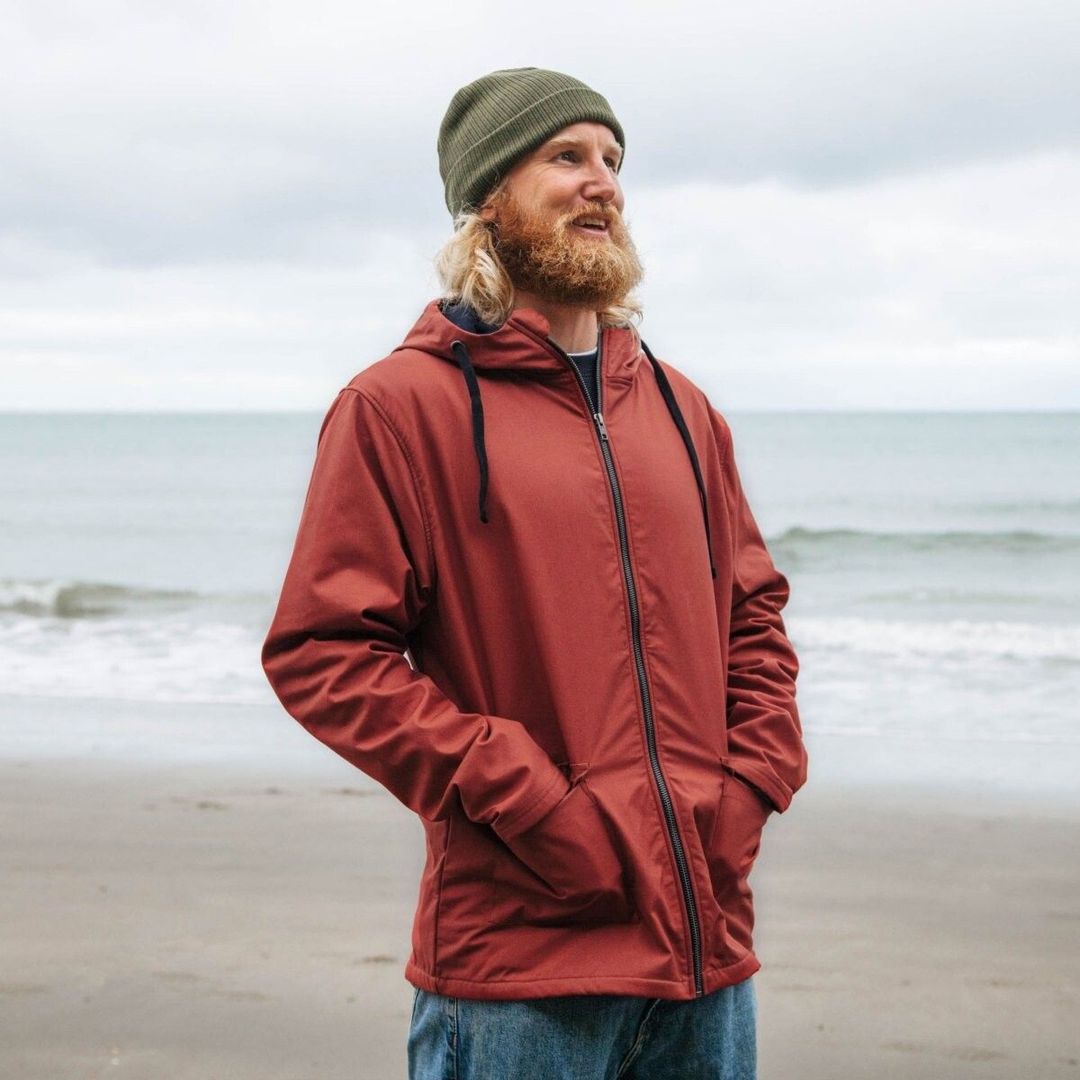 Red Quba Sail Jacket Nautical Waterproof Jackets WHITE Taped Seam