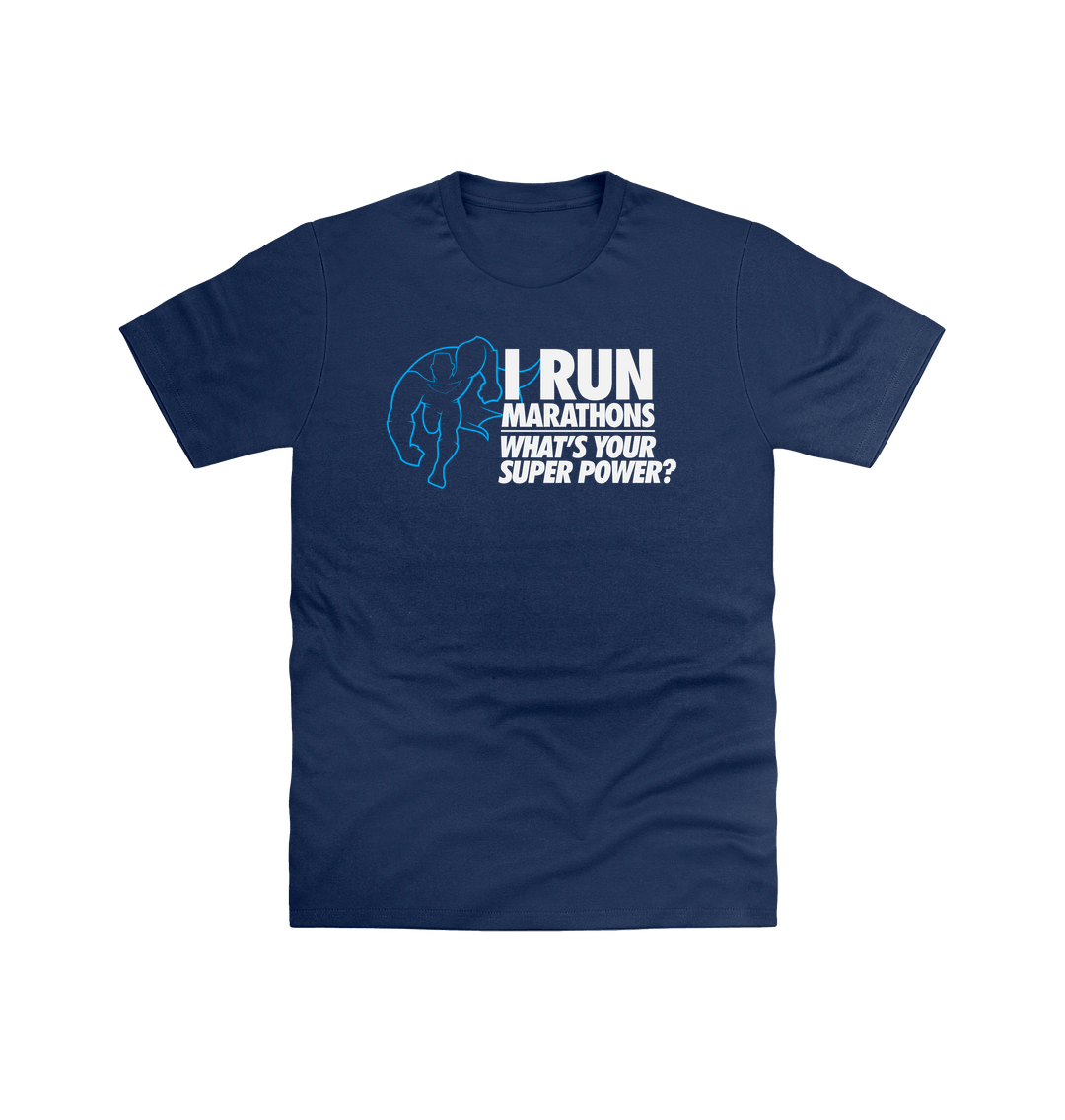 I Run Marathons T Shirt - Picture 2 of 6