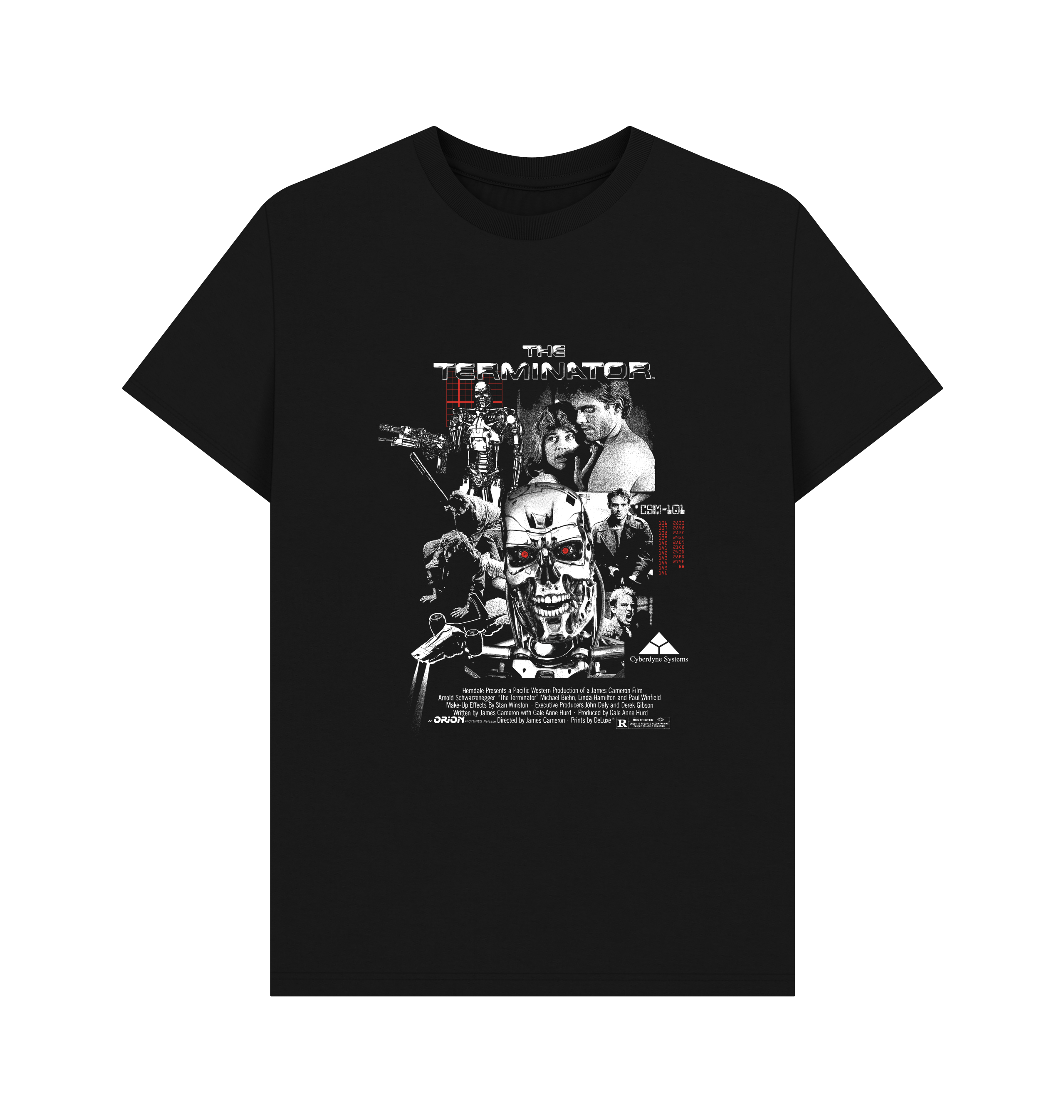 PREMIUM OFFICIAL The Terminator Poster Black T-Shirt - Picture 2 of 3