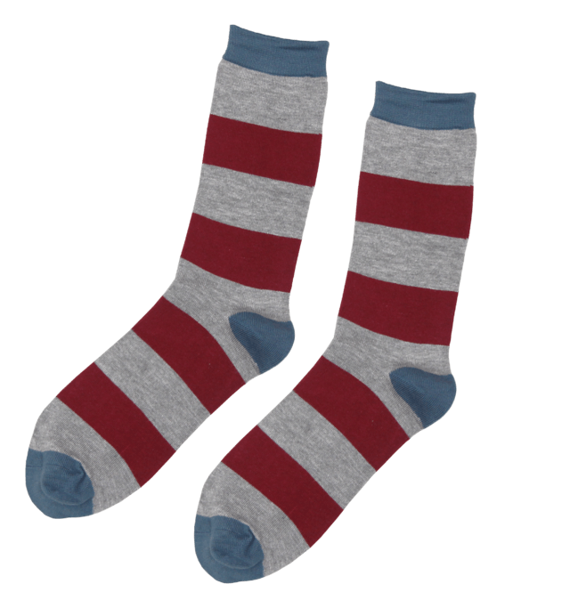 Men's Thick Striped Bamboo Socks
