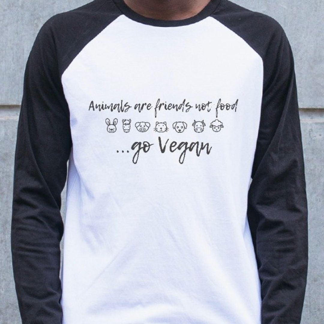 animals are friends not food shirt