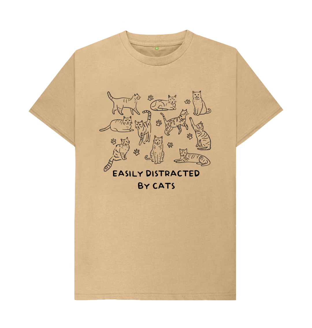 Easily Distracted By Cats T-shirt | Official RSPCA Clothing