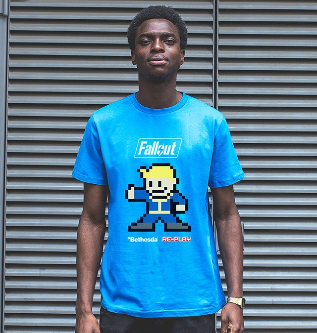 Fallout vault boy t-shirt best sale