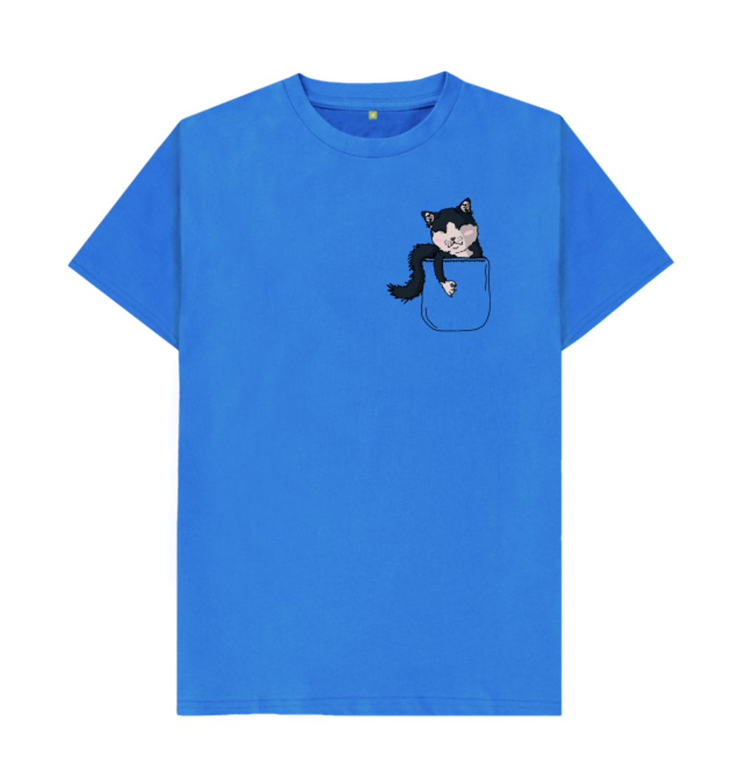 pocket cat t shirt