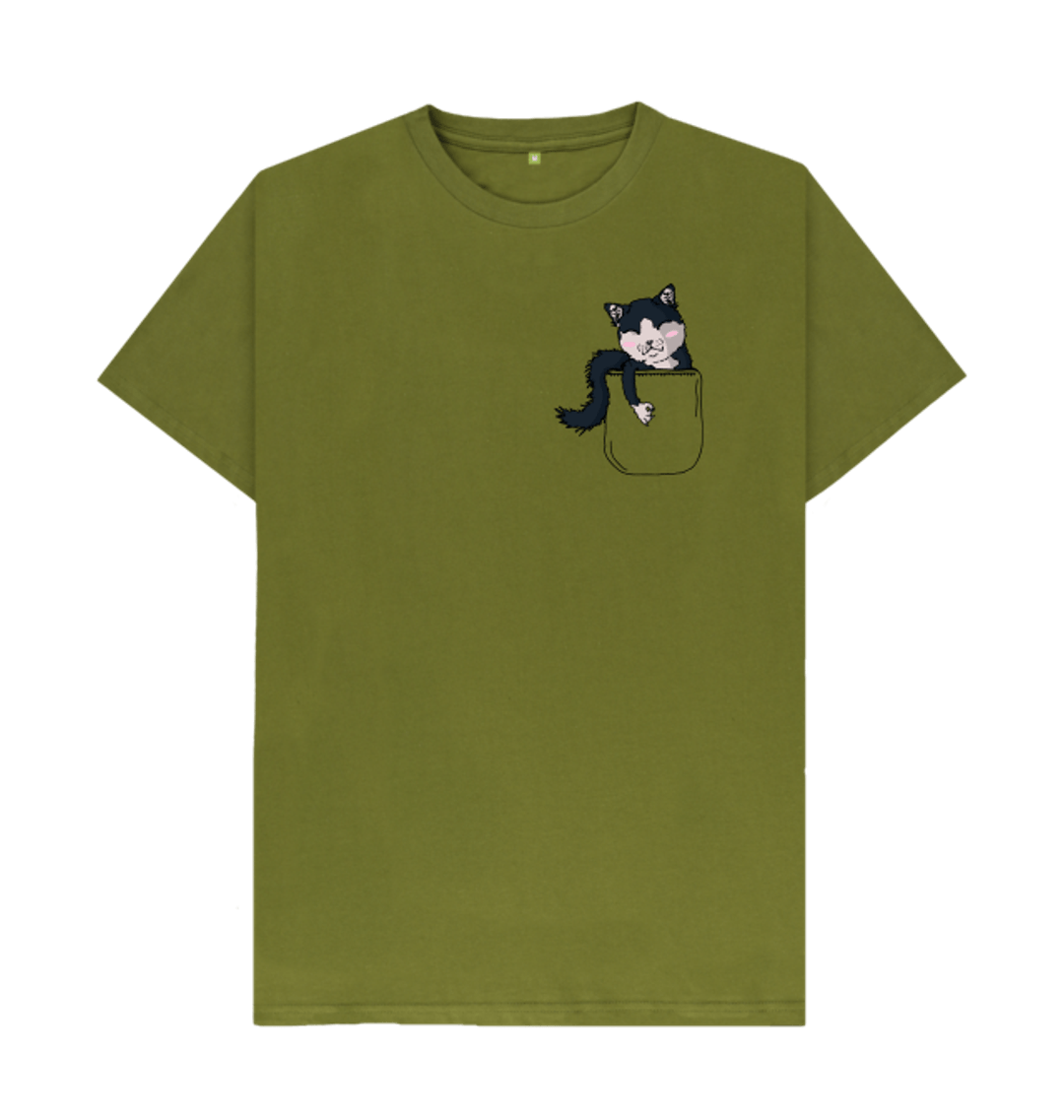 pocket cat t shirt