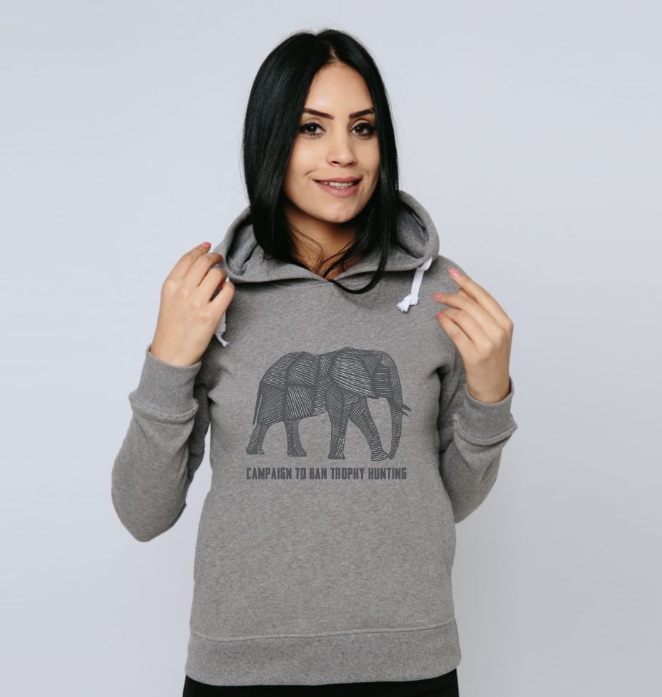 Linocut Elephant Hoodie