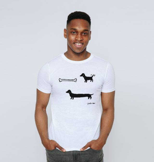 sausage dog t shirt mens