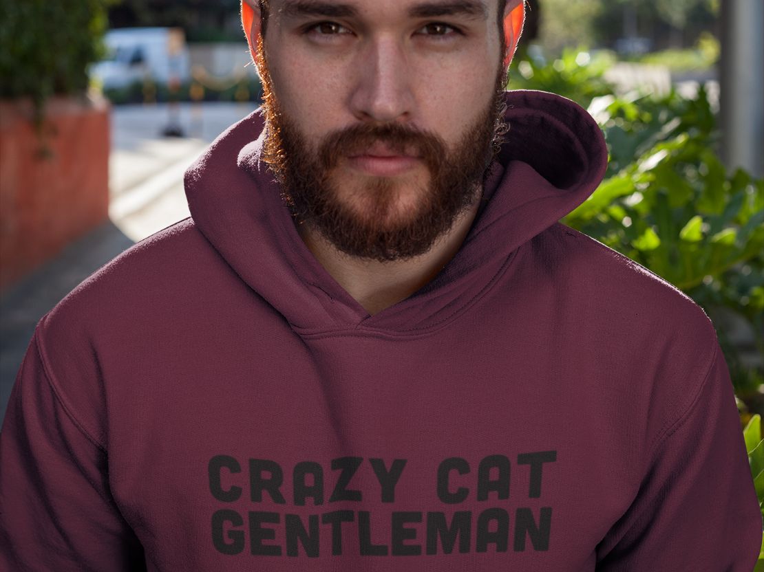 Crazy cat gentleman t shirt best sale