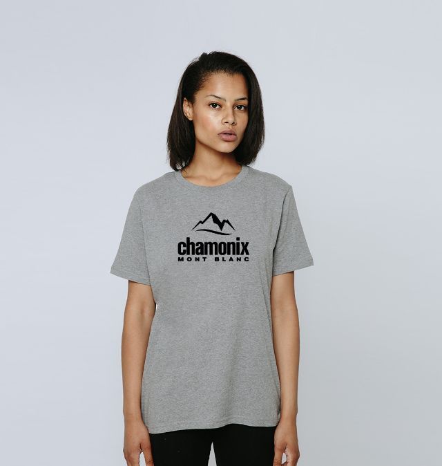 Chamonix Mont Blanc Tshirt Black | Ski 