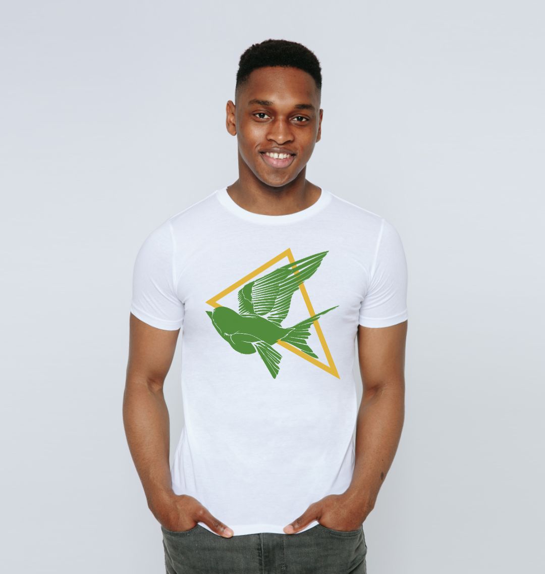 Green Swallow Men s cut T shirt