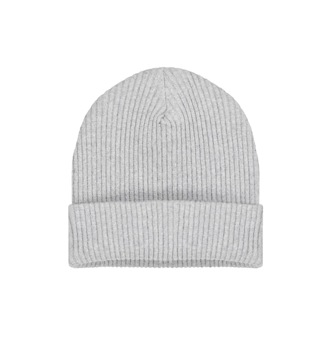 Women's Grey Organic Beanie Hat