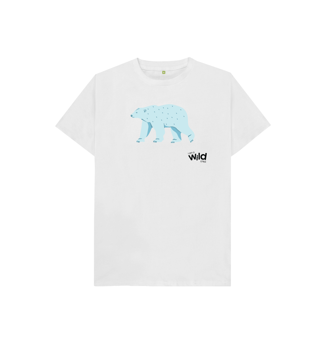 ShopZoo Protect The Polar Bear Moms & Cubs Kids Tee SML