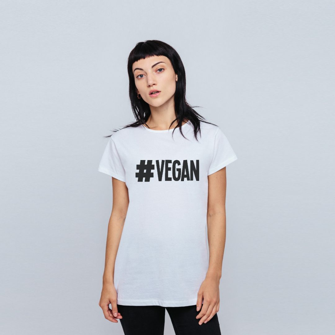 Vegan Shirt Hashtag Vegan Shirt White Text T Shirt