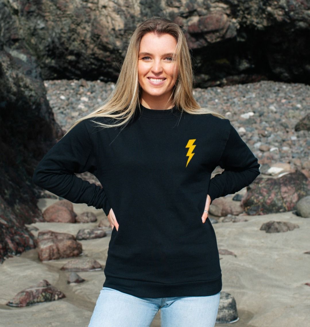 Women's lightning best sale bolt sweatshirt