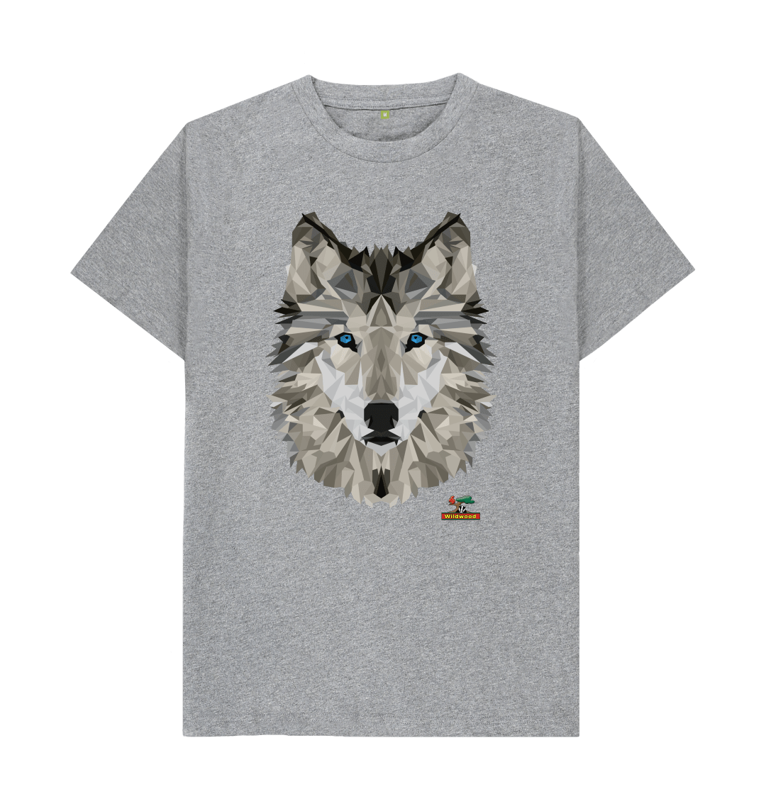 geometric wolf t shirt