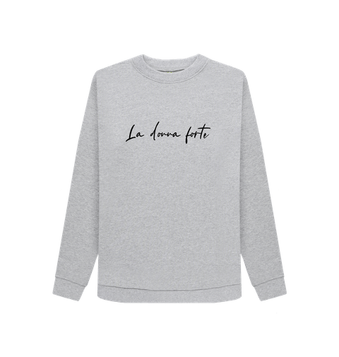 Black La Donna Forte Crew Neck Jumper Life Stores Clothing