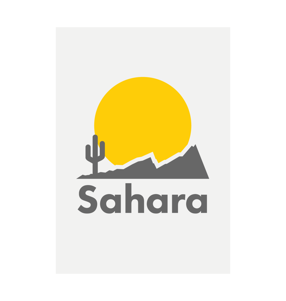 Sahara Logo Art Print Grian Clothing