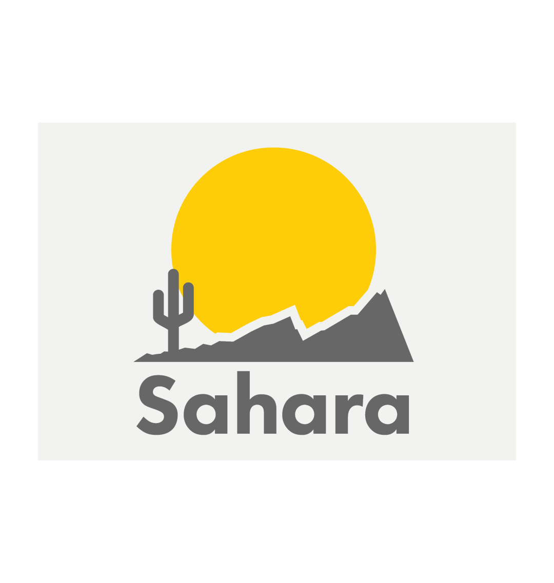 Sahara Logo Postcard Grian Clothing