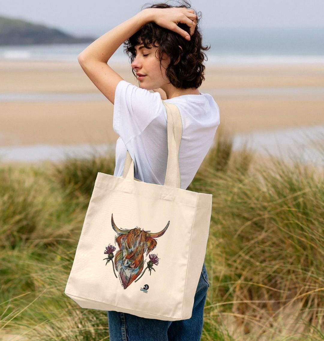 Cow tote bag sale