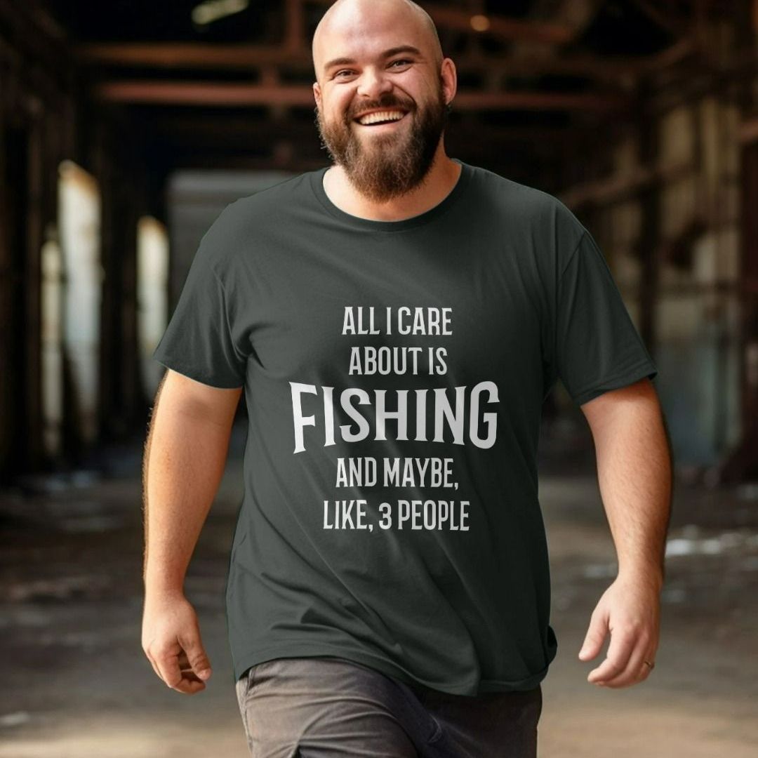 I Like Fishing And Maybe Like 3 People - T-Shirt I Like Fishing And Maybe Like 3 People - T-Shirt