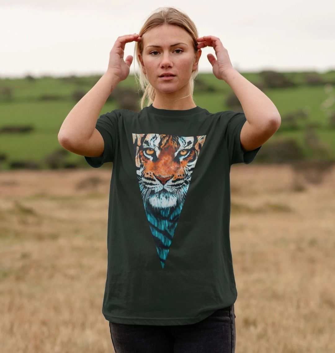 Green best sale tiger shirt