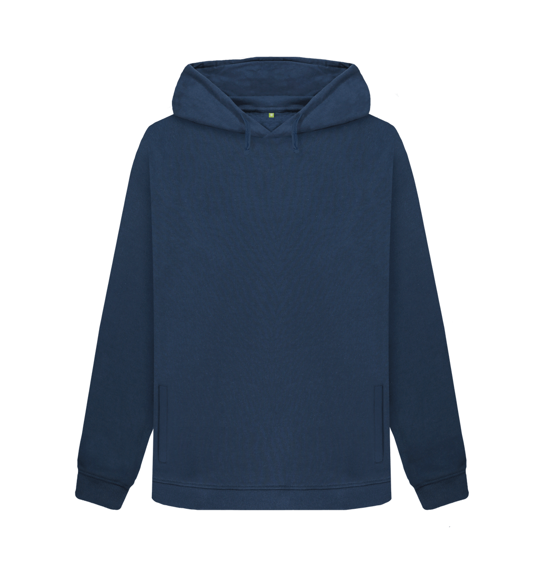 Navy Blue Plain Hoodie For Women – THATCHIMP