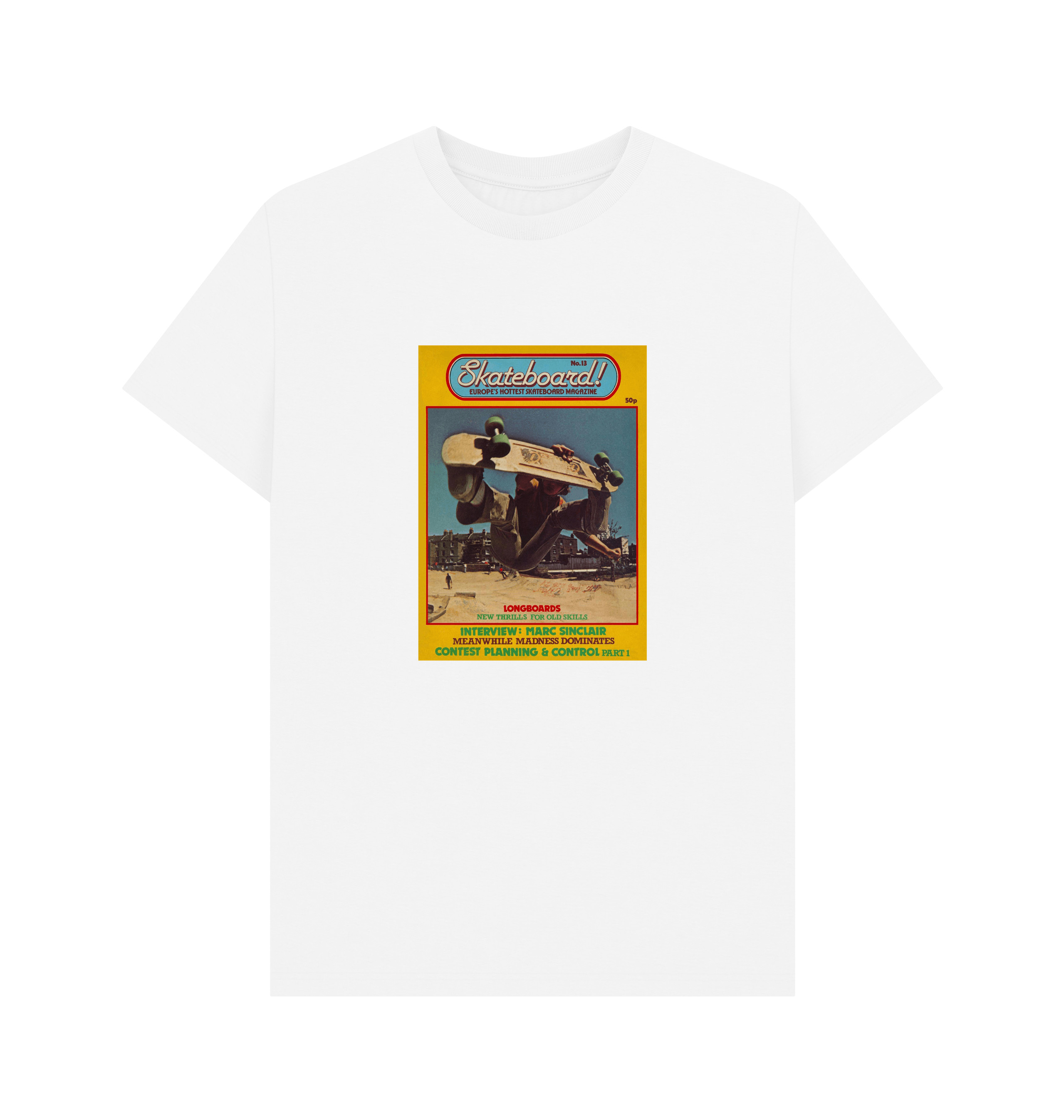 PREMIUM OFFICIAL Skateboard Magazine White T-Shirt - Picture 2 of 3