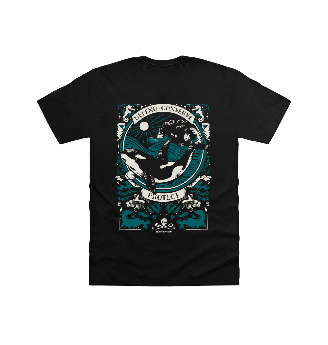 Orca Conservation T-shirt | Marine Life Shirt | Sea Shepherd