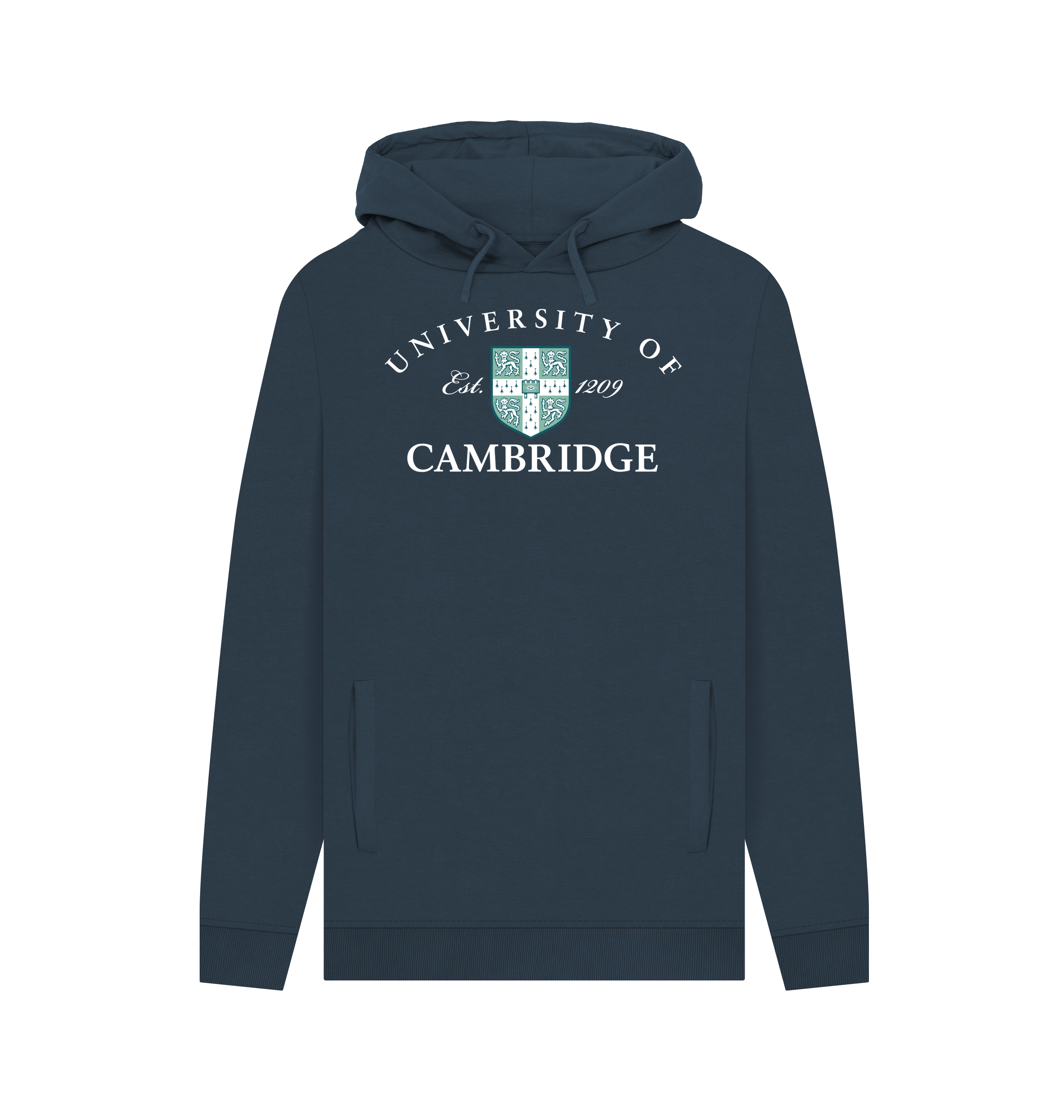 PREMIUM OFFICIAL University Of Cambridge Est 1209 Unisex Navy Hoodie - Picture 2 of 3